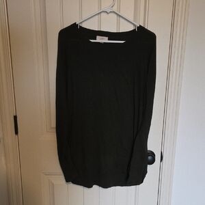 LOFT Women's Dark Green Long Sleeve Top